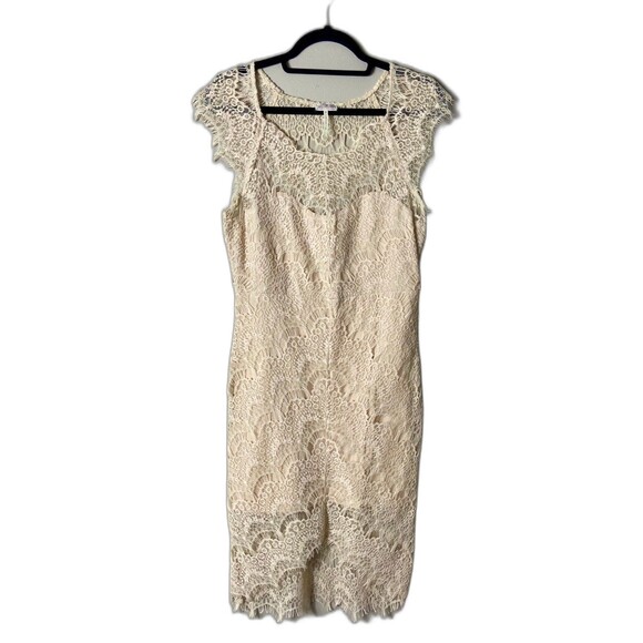 Free People Intimately Peek-a-Boo Blush Lace Dress S - Picture 2 of 8